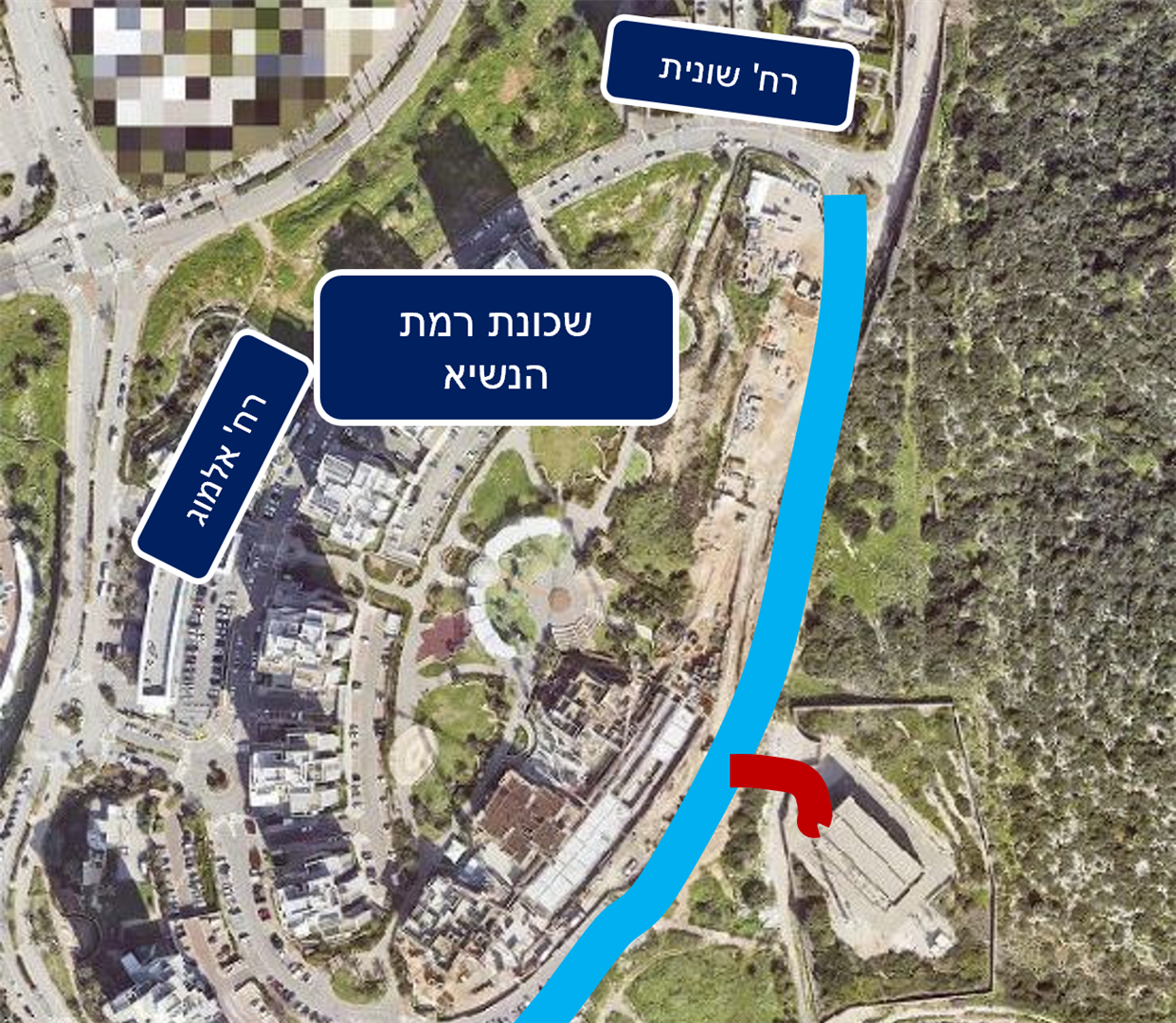 תצלום אוויר רחוב אלמוג 